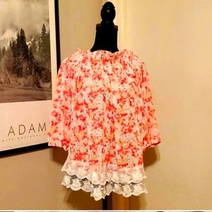 CATO shoulder top blouse NWT 18 / 20 plus size